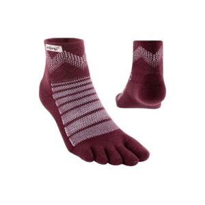 Calcetines Barefoot Outdoor Midweight Mini-Crew Wool Garnet Unisex – Injinji