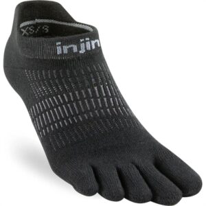 Calcetines Barefoot Run Lightweight No-Show Black Mujer – Injinji